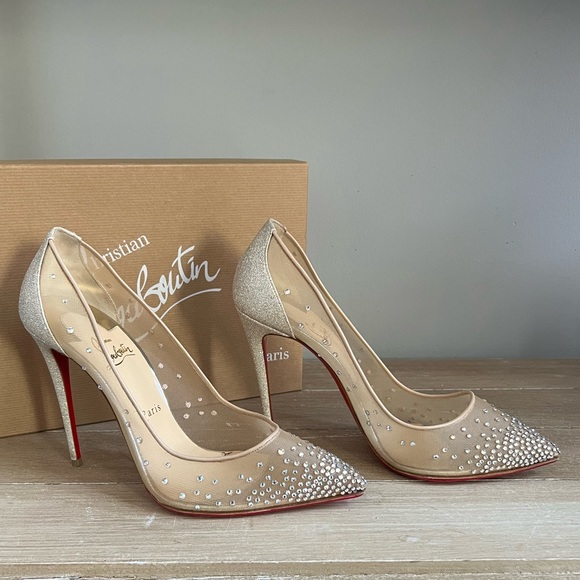 Christian Louboutin Shoes - Christian Louboutin Follies STRASS 100 Heels